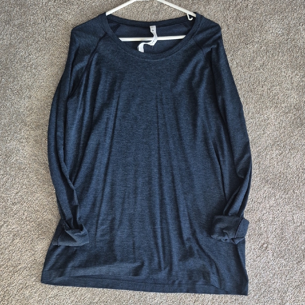 Lululemon Swiftly Dark Blue Long Sleeve Tee